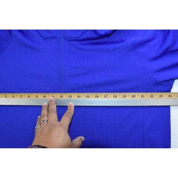 North Face Mountain Peaks Men's Sweatshirt Size XL 1/4 Zip Blue Pullover Logo Co - Picture 13 of 15